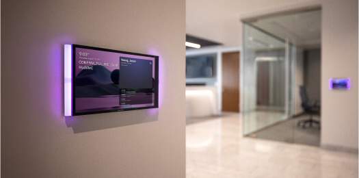 Crestron touch screen used for professional home automation control
