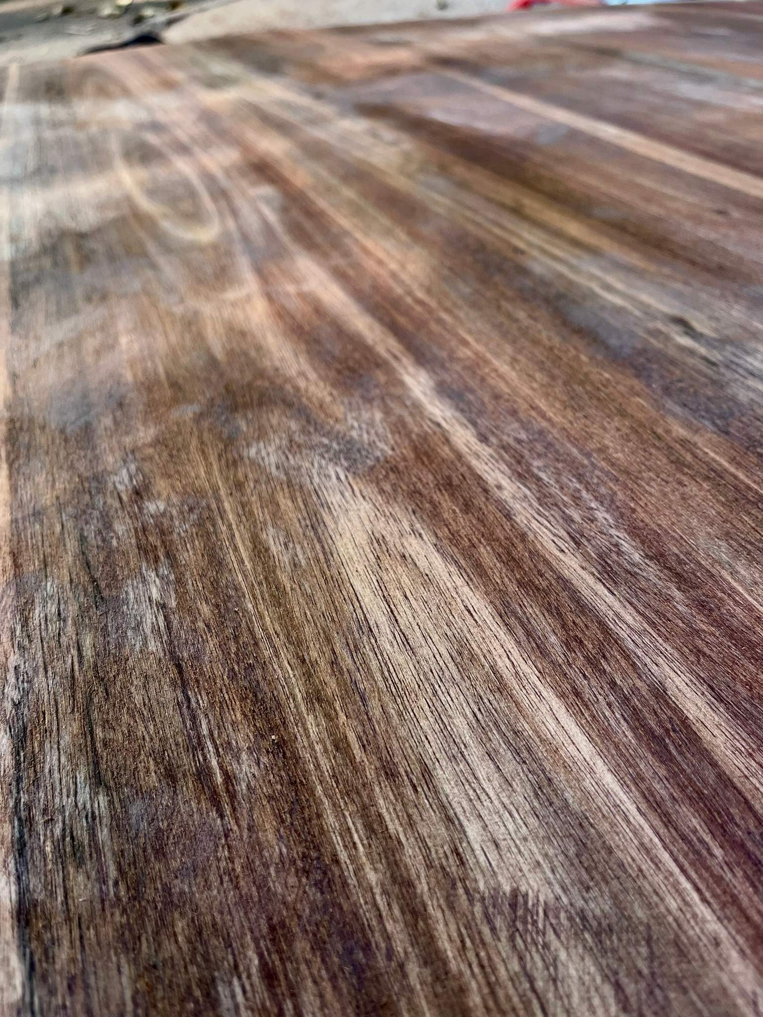 Varnished hardwood detail in the DG Technologies heritage entertainment room